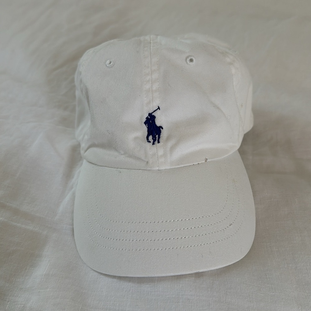 White Polo Ralph Lauren hat